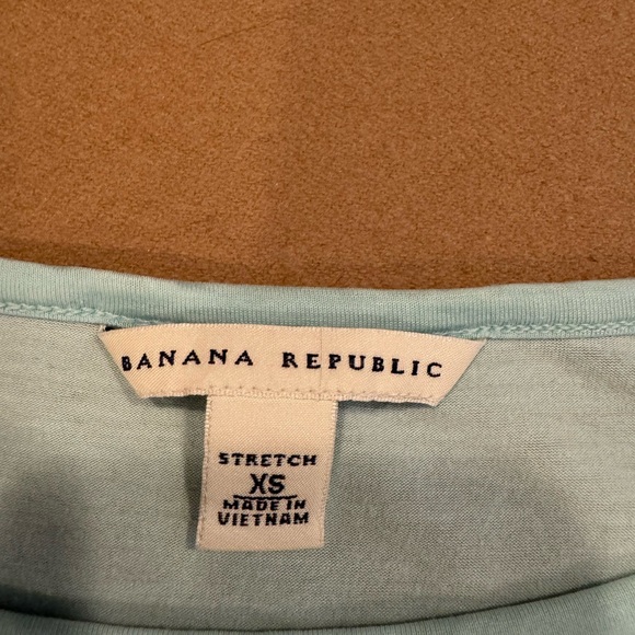 Banana Republic Light Green Stretch T-Shirt- Size X-Small - Picture 5 of 8